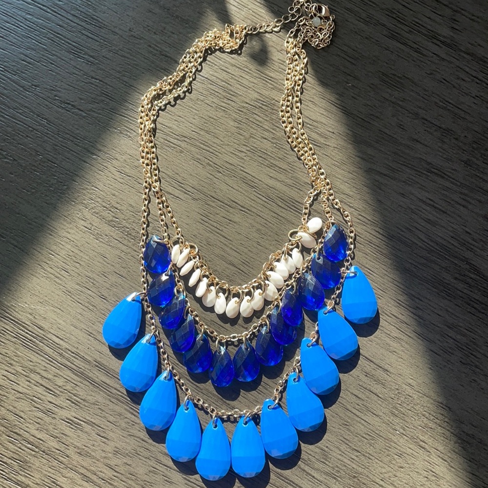 3 Tier Adjustable Beaded Necklace